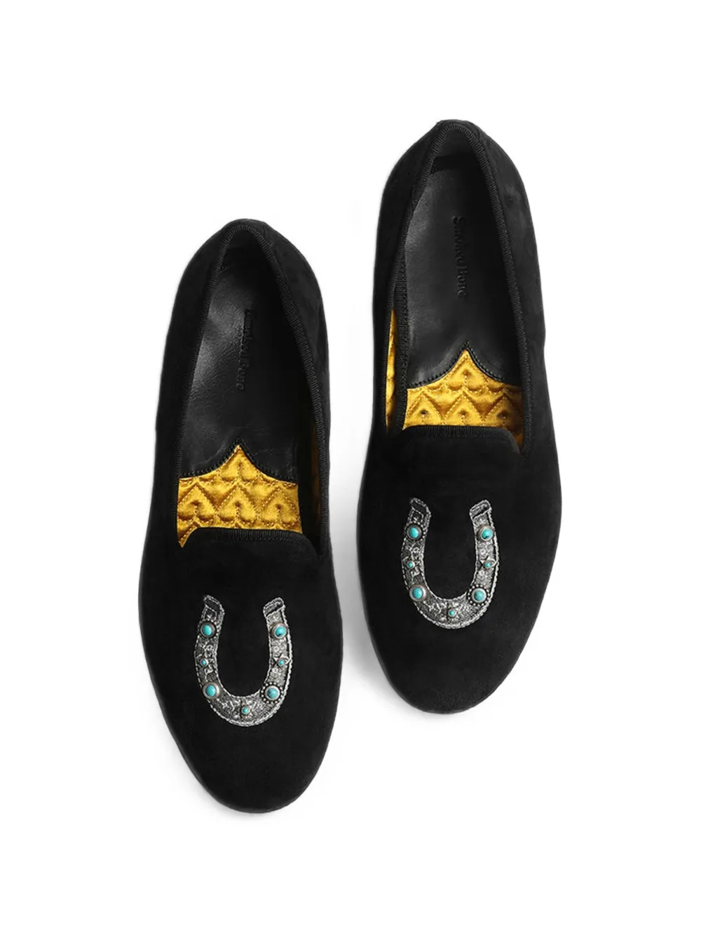 Fortela Broadway Horse suède loafers Zwart