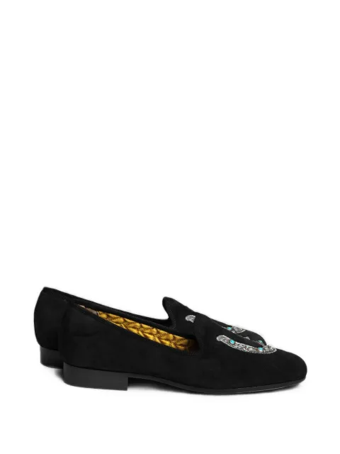 Fortela Broadway Horse horseshoe suede loafers