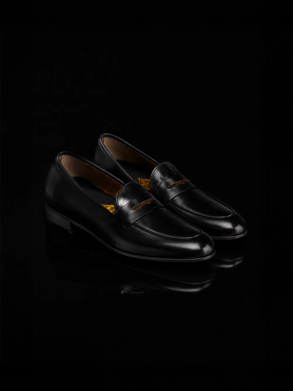 Fortela Crosby leren loafers Zwart