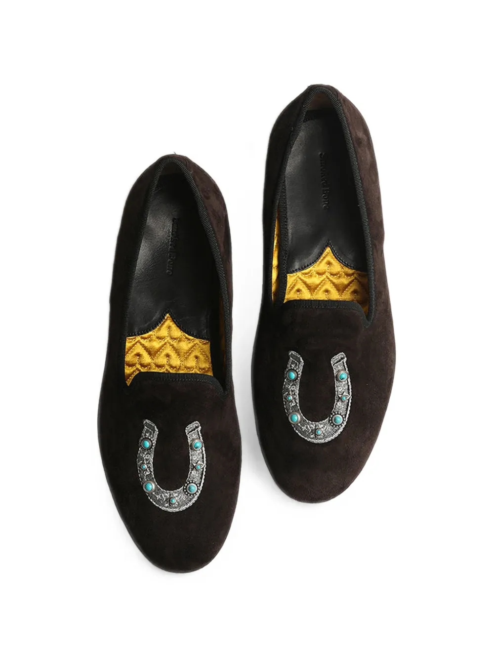 Fortela Broadway Horse suède slippers Bruin