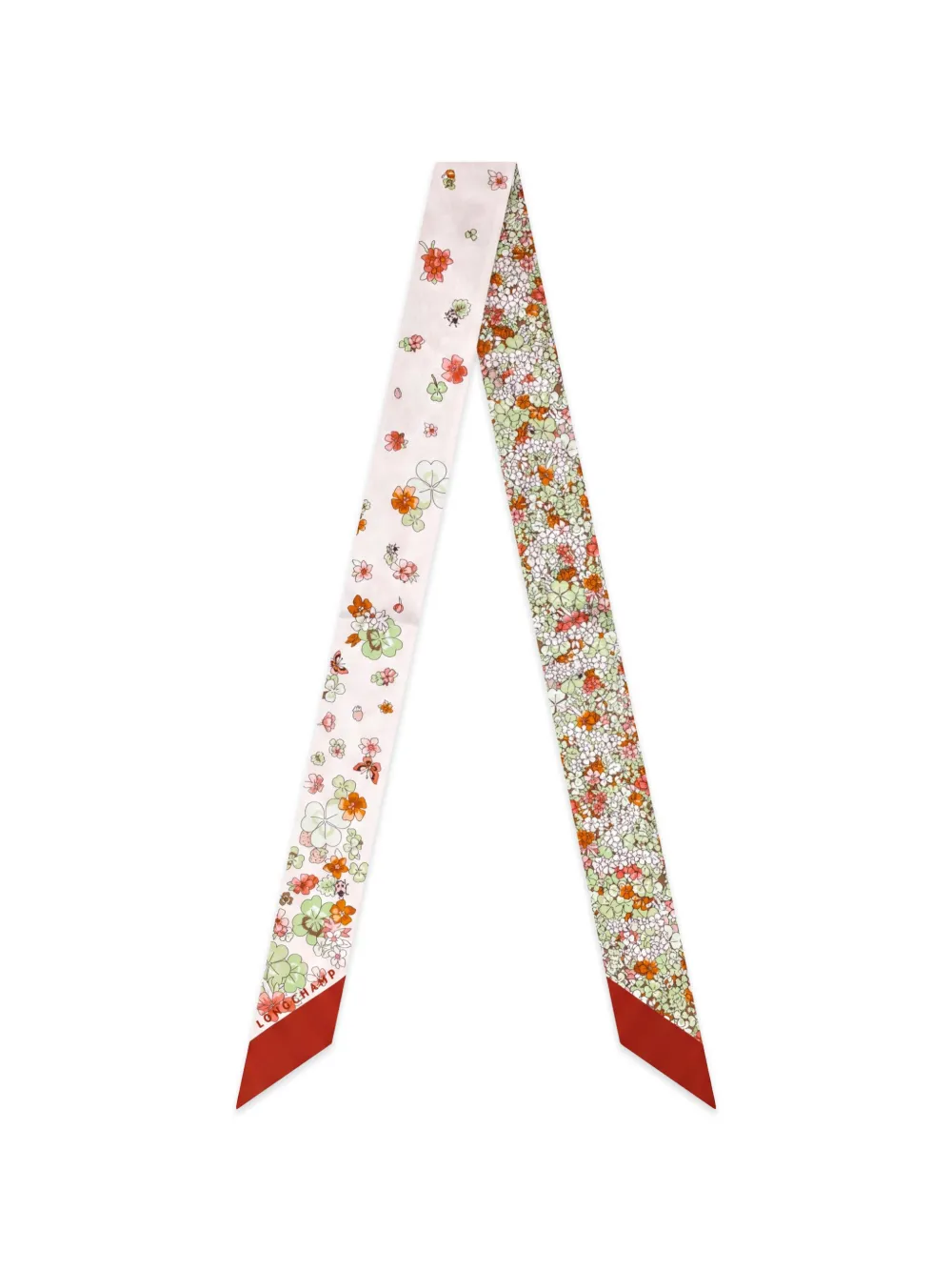 Longchamp Frise Fleurie Headband In Neutrals