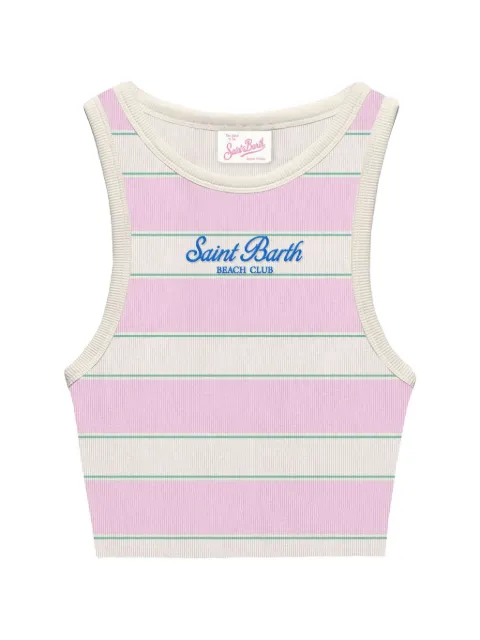 MC2 Saint Barth Kids striped ribbed vest top