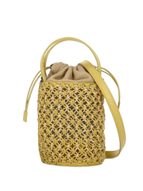 Rodo woven-design bucket bag