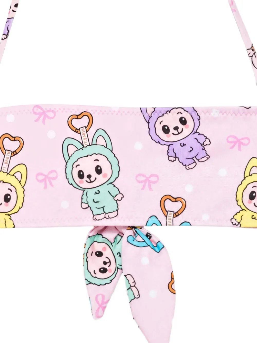 MC2 Saint Barth Kids Mary bikini met puppyprint Roze