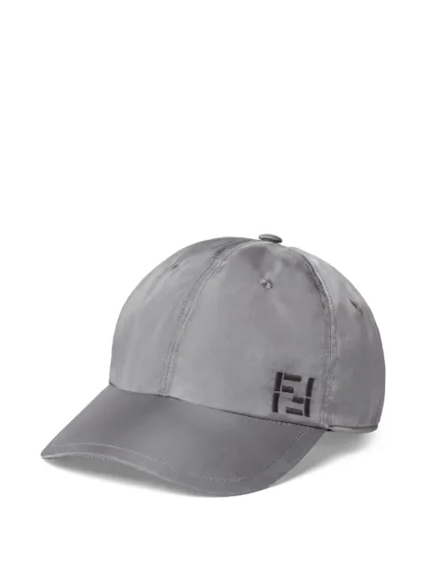 FENDI grey nylon baseball cap