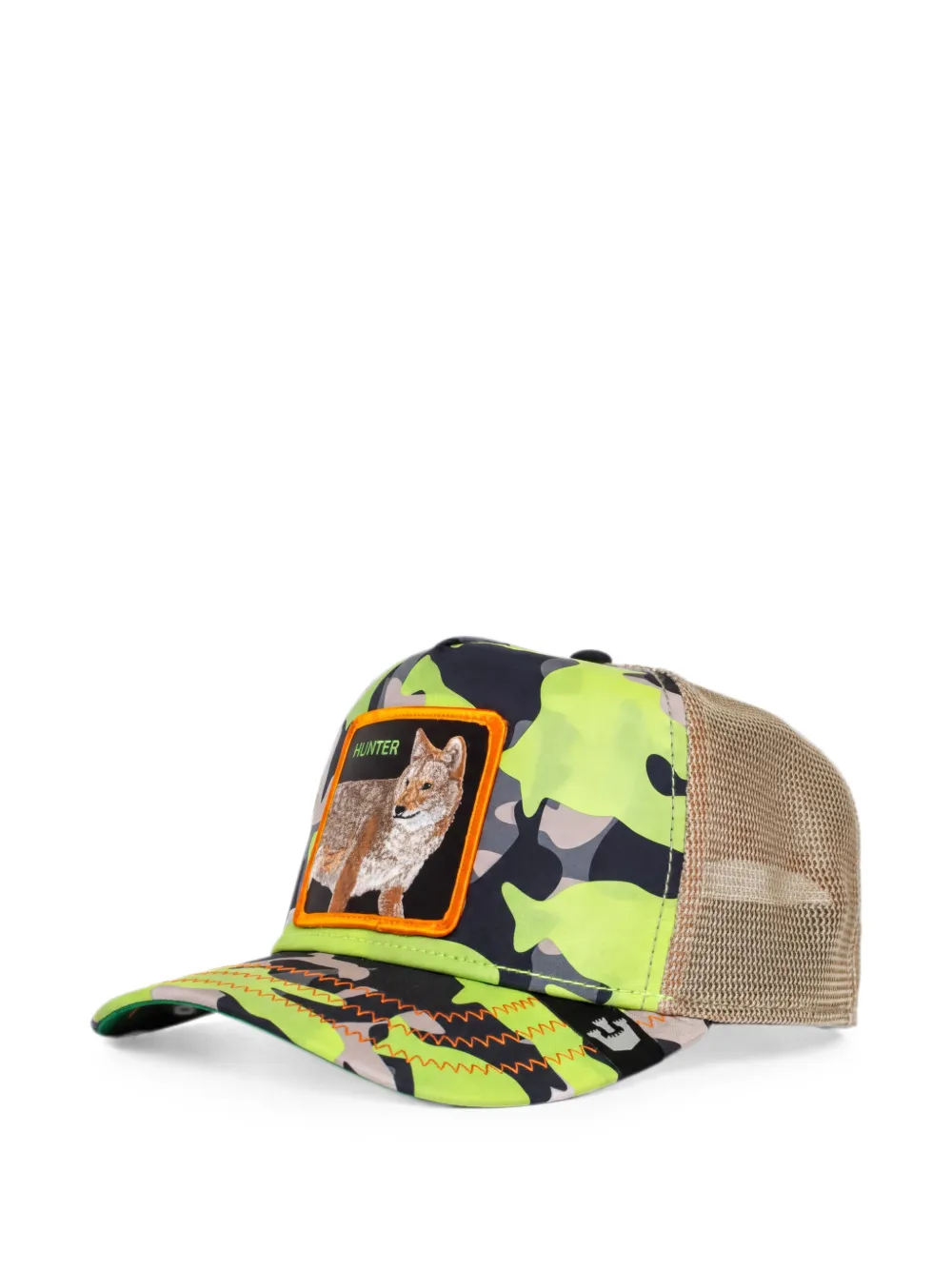 GOORIN BROS Hunter camouflage-print patch-detail baseball cap - Grün