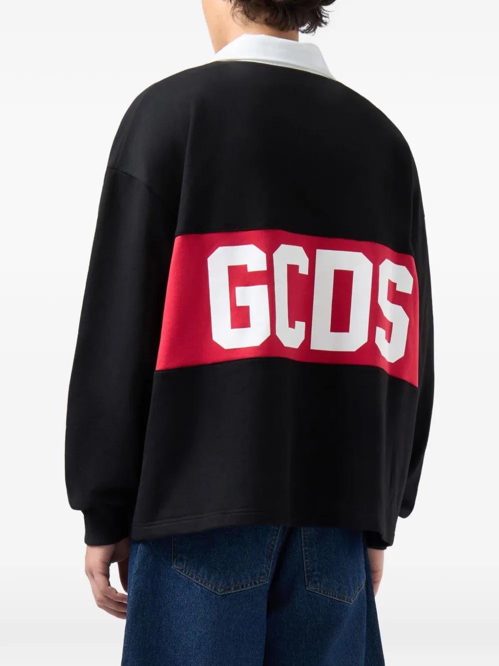 GCDS Sweater met logoprint Zwart