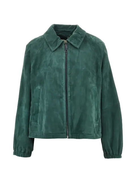 Weekend Max Mara suede jacket - dark green