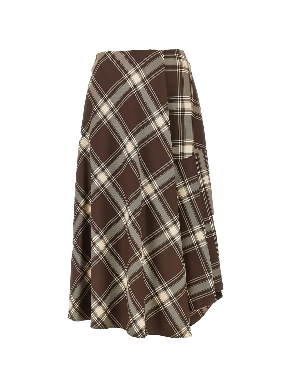 Weekend Max Mara wool twill skirt - brown - Marrone