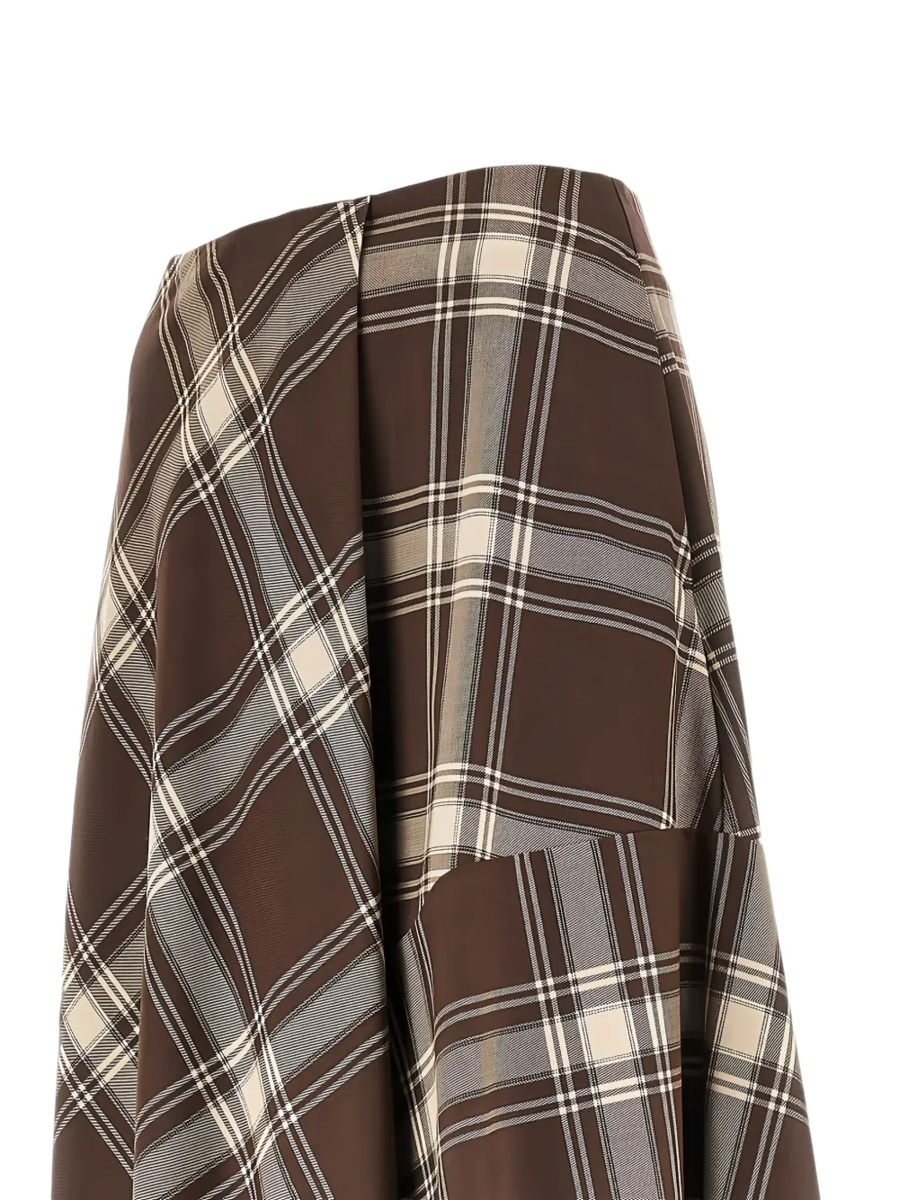 Weekend Max Mara Wollen twill rok Bruin