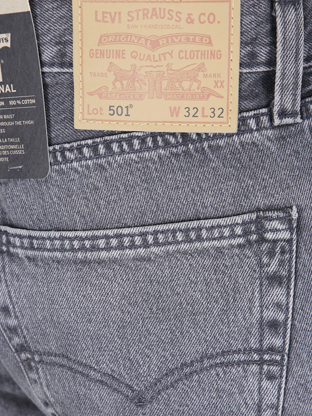 Levi's 501 faded-effect jeans Grijs