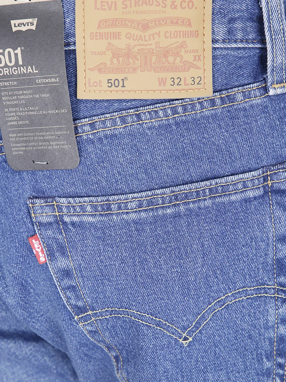 Levi's 501 Original straight-leg jeans Blauw