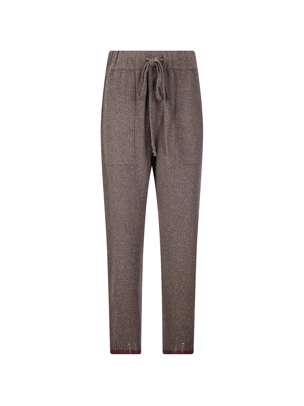 Uma Wang drawstring-waist cashmere track pants - Marrone