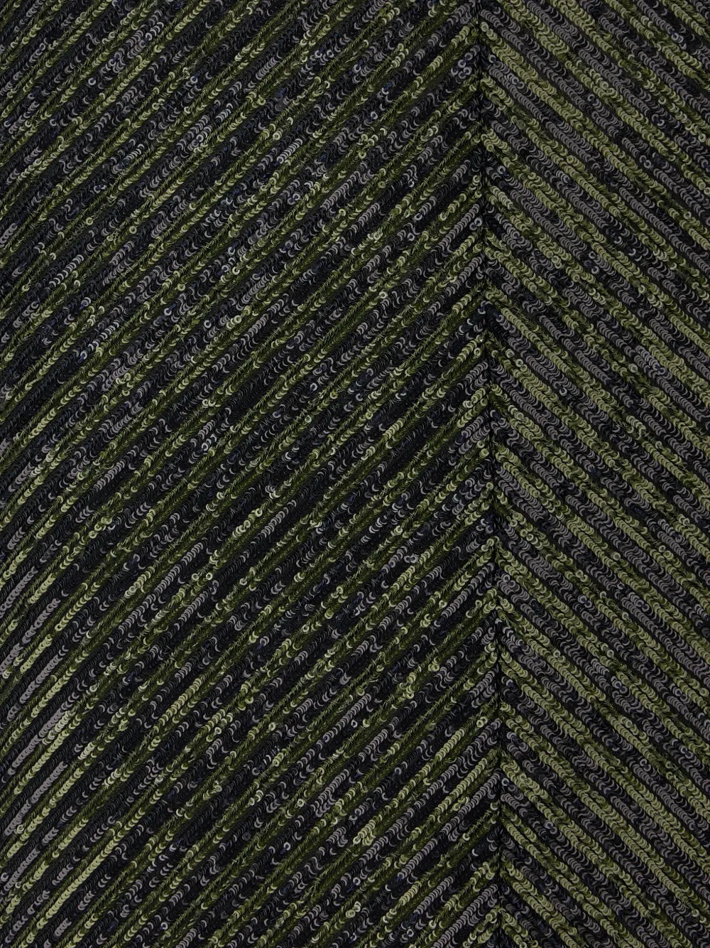 Iceberg chevron-knit flared midi skirt Zwart