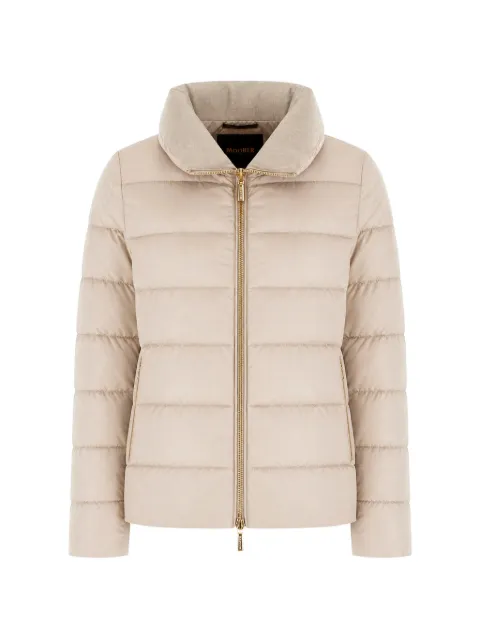 Moorer Argentea quilted funnel-neck jacket