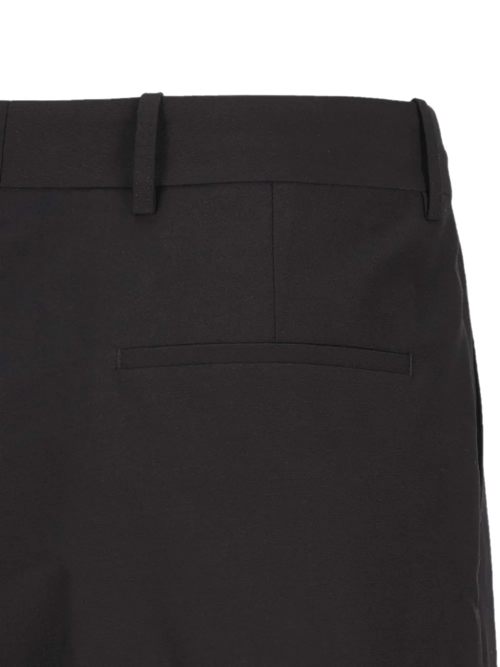 Gucci Wollen zijden twill broek Zwart