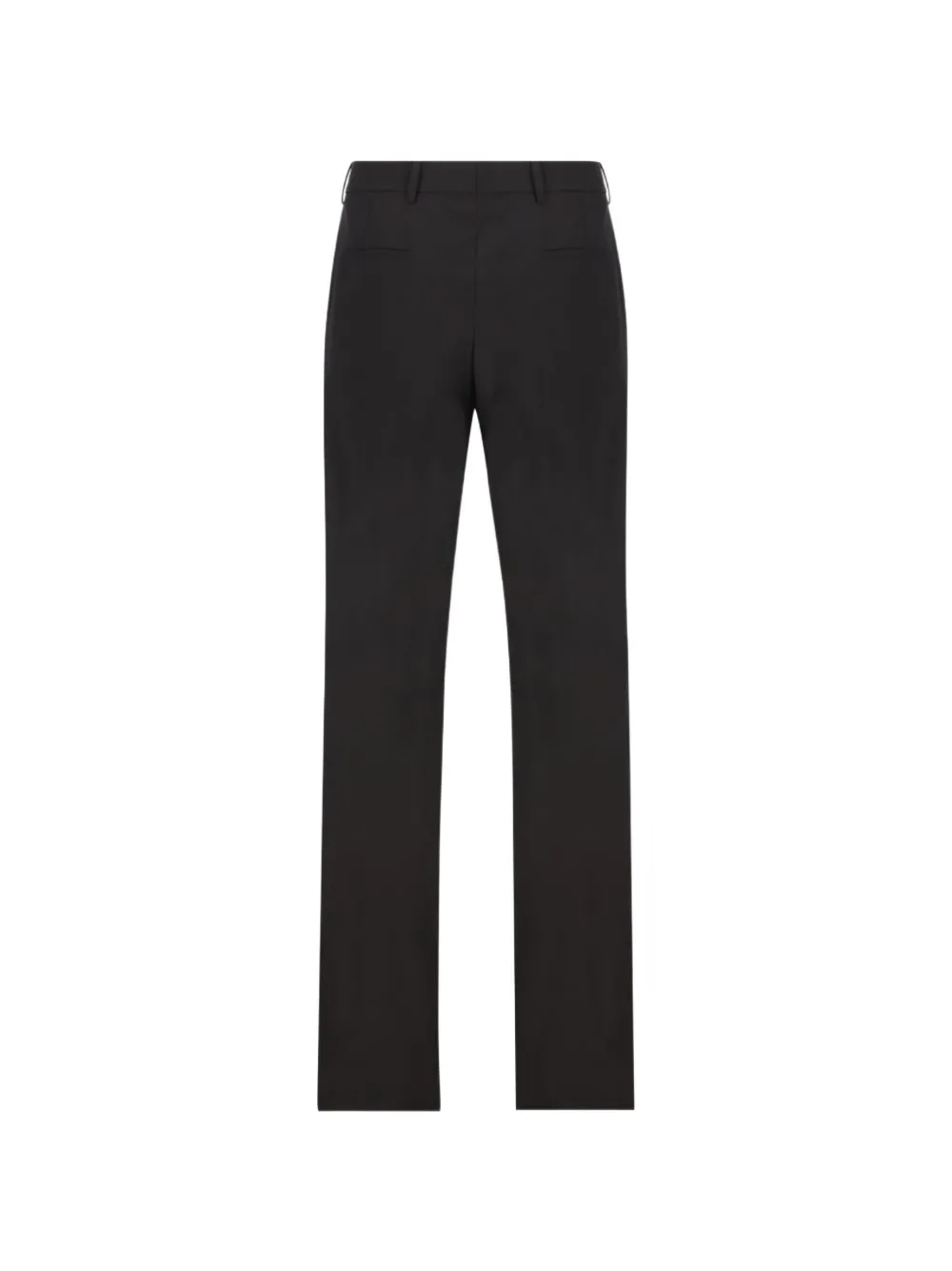 Gucci Wollen zijden twill broek Zwart