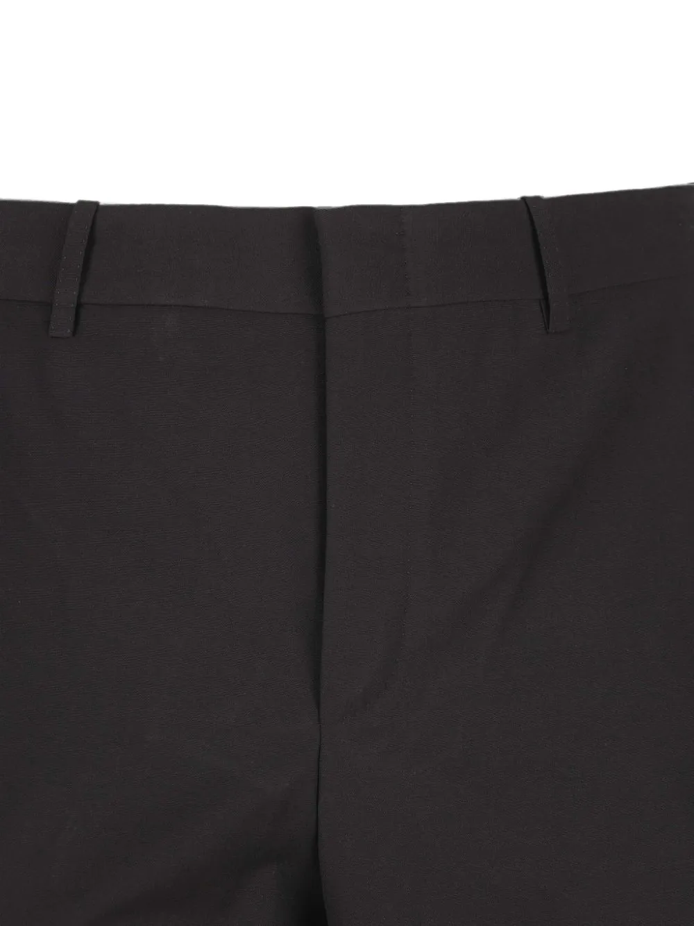 Gucci Wollen zijden twill broek Zwart