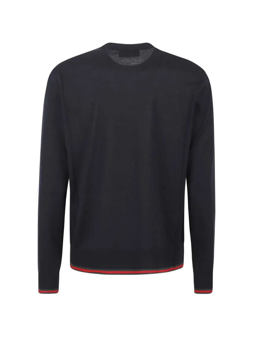 Gucci Wollen gebreide trui met Web-design Blauw