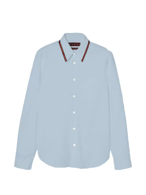 Gucci Oxford cotton shirt with Web