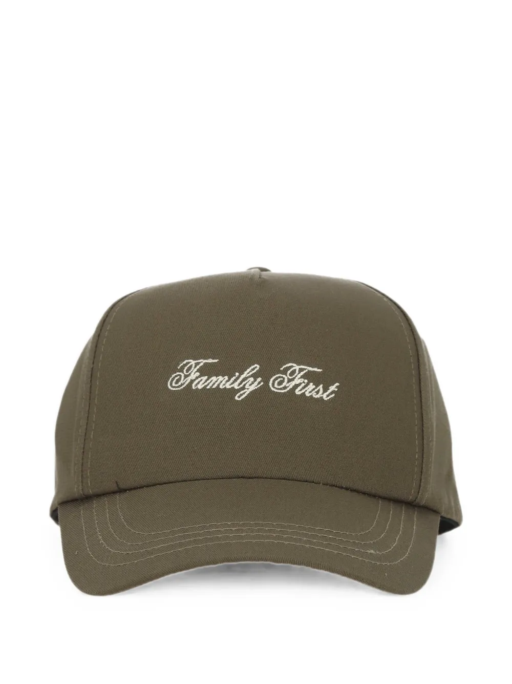 Family First logo-embroidered baseball cap - Verde