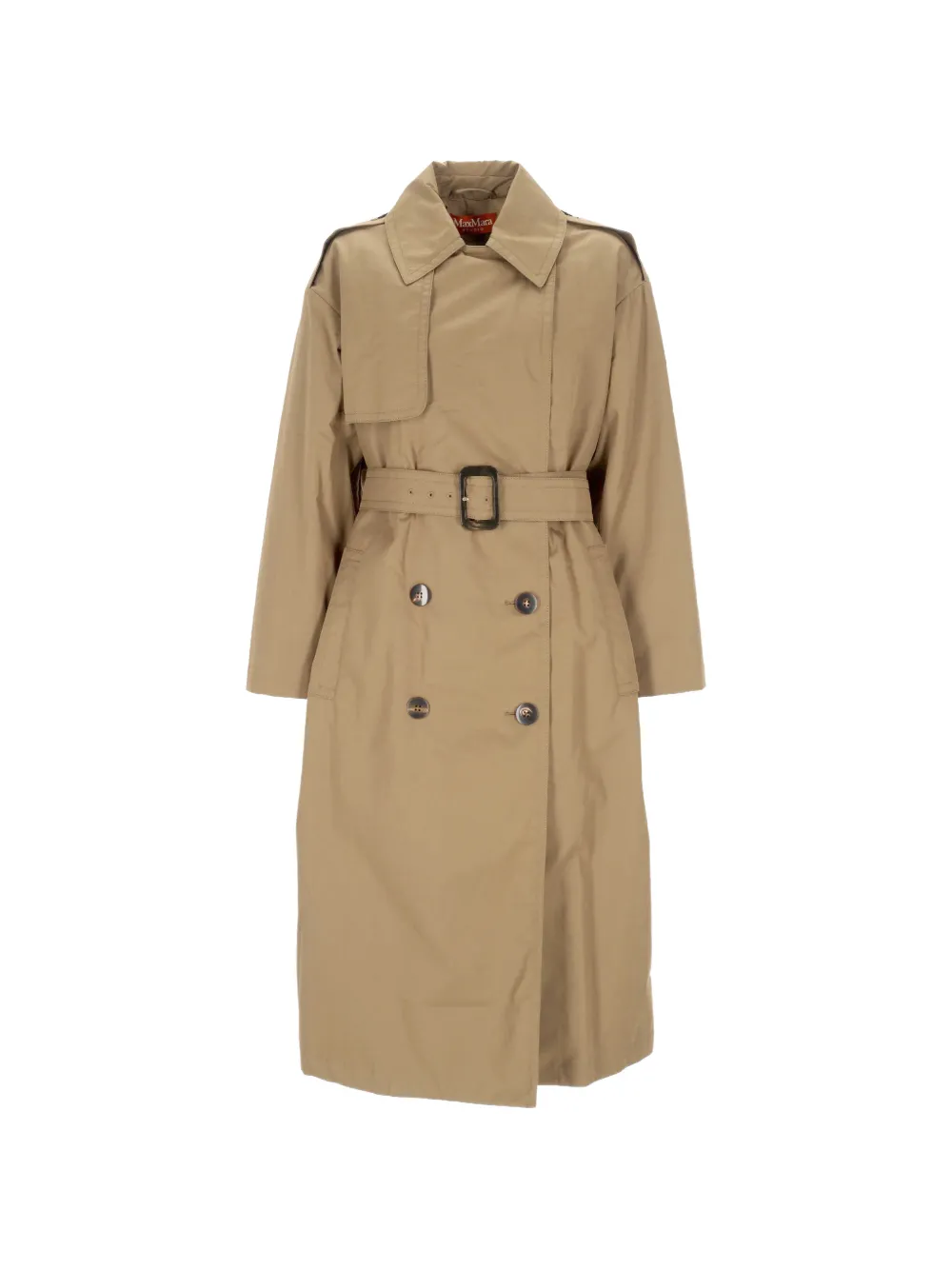 Max Mara belted double-breasted trench coat - Nude