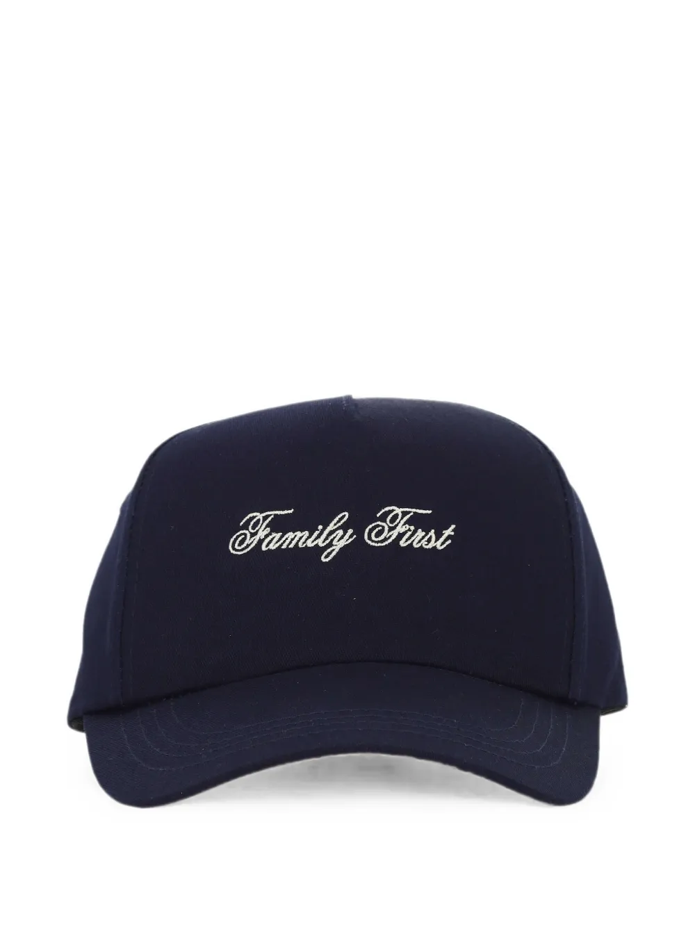Family First logo-embroidered baseball cap - Blau