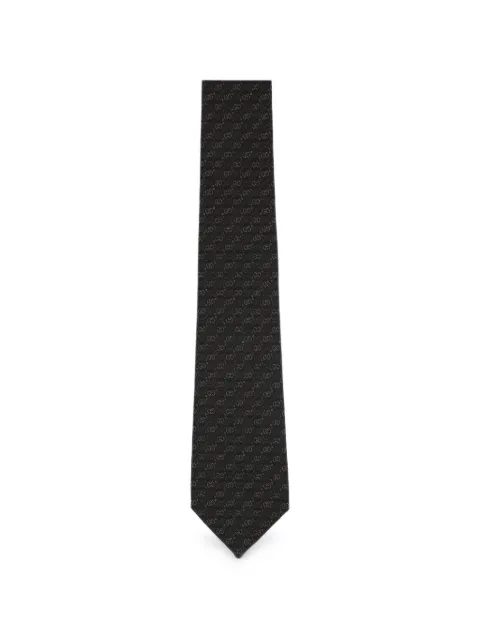 Gucci corbata de seda con motivo GG en jacquard