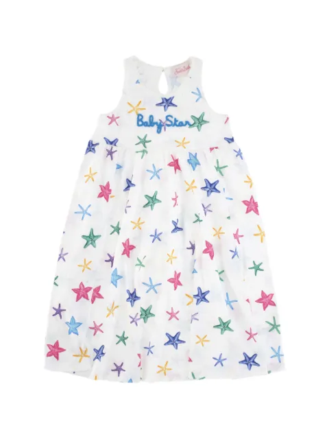 MC2 Saint Barth Kids Masha starfish-print embroidered dress