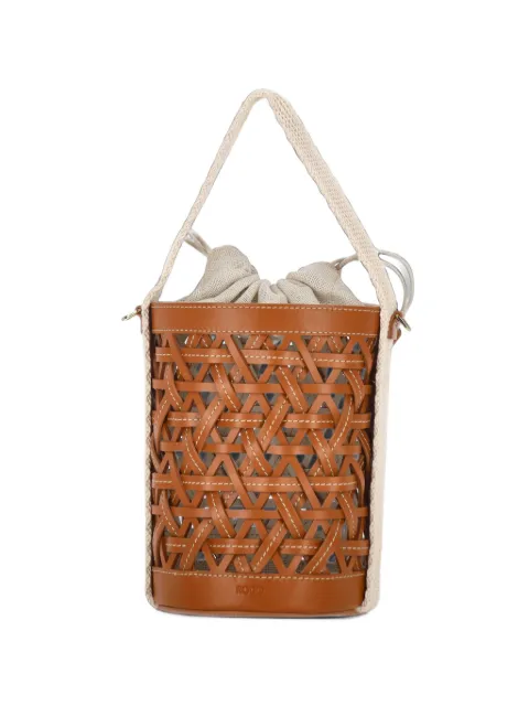Rodo interwoven leather bucket bag