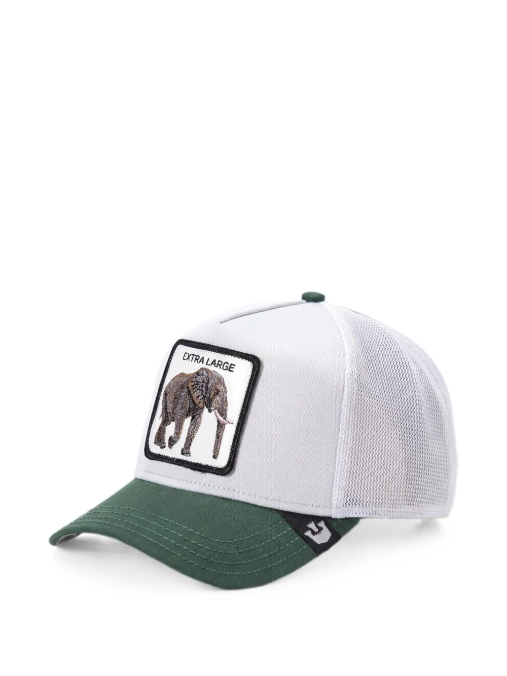 GOORIN BROS Extra Large animal-patch trucker cap - Bianco