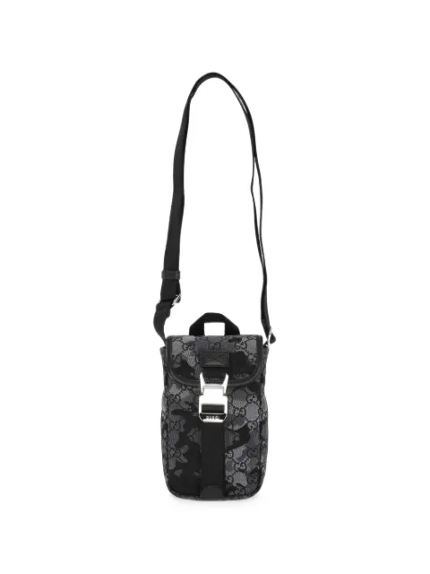 Gucci GG monogram buckled messenger bag