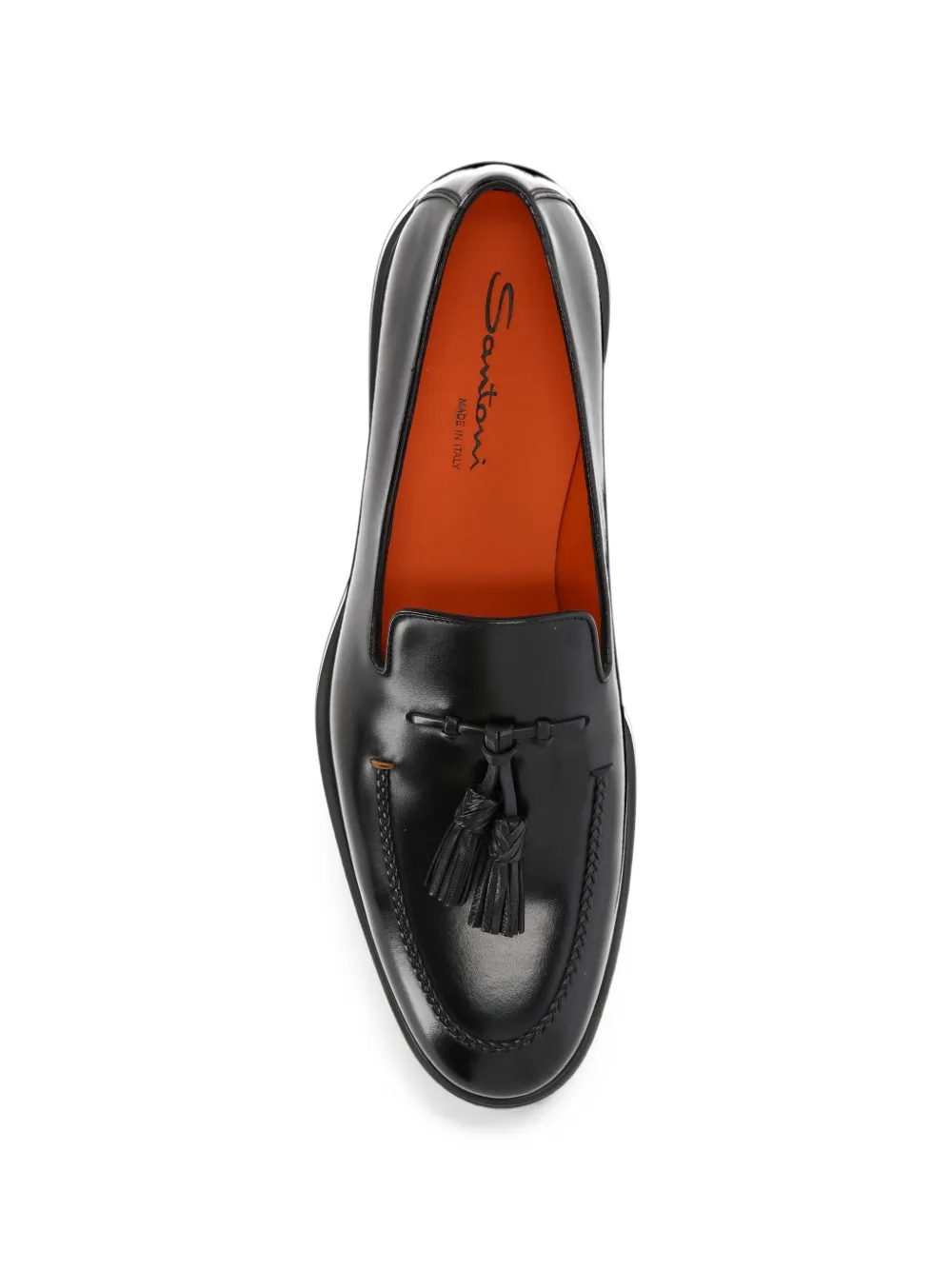 Santoni tassel-detail loafers Zwart