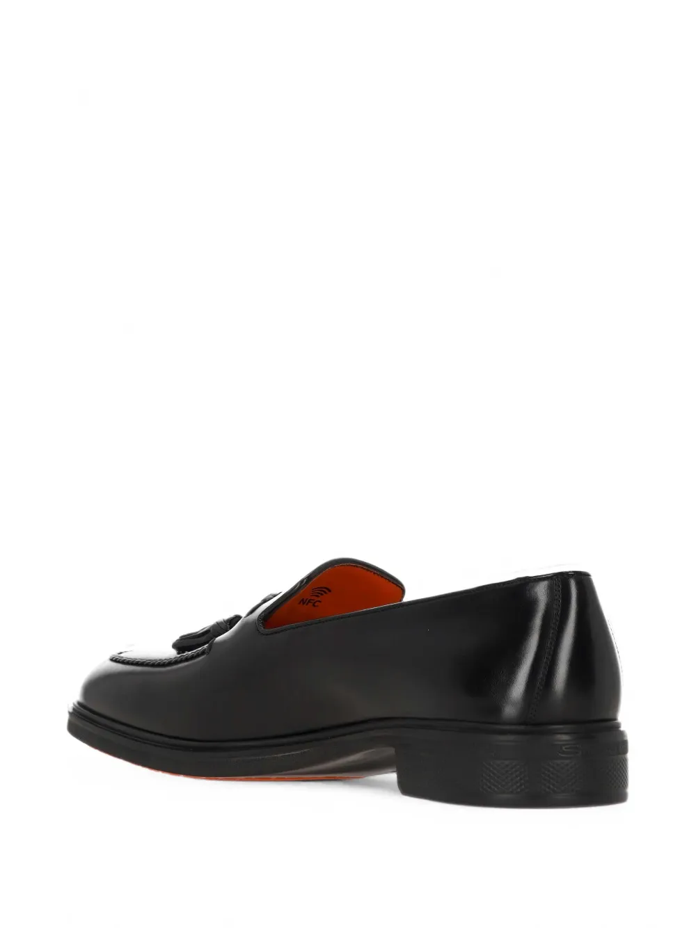 Santoni tassel-detail loafers Zwart