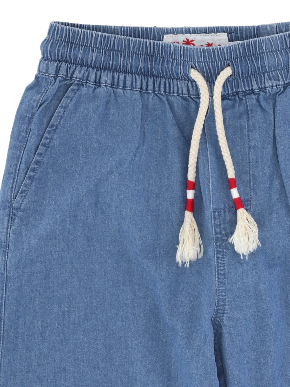 MC2 Saint Barth Kids Shorts met trekkoordtaille Blauw
