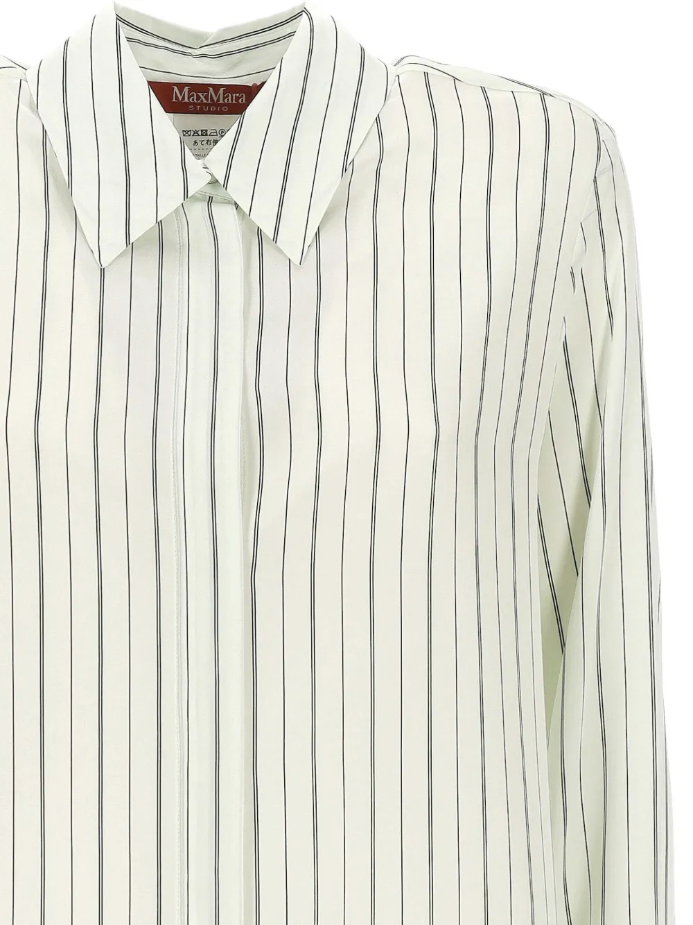 Max Mara Gestreept blouse Beige