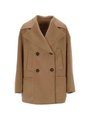 S Max Mara ボタン ダブルコート | ブラウン | FARFETCH JP