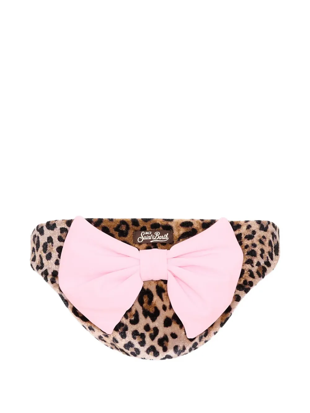 MC2 Saint Barth Kids Bikinibroek met luipaardprint Bruin