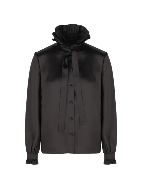 Gucci silk-satin shirt with bow