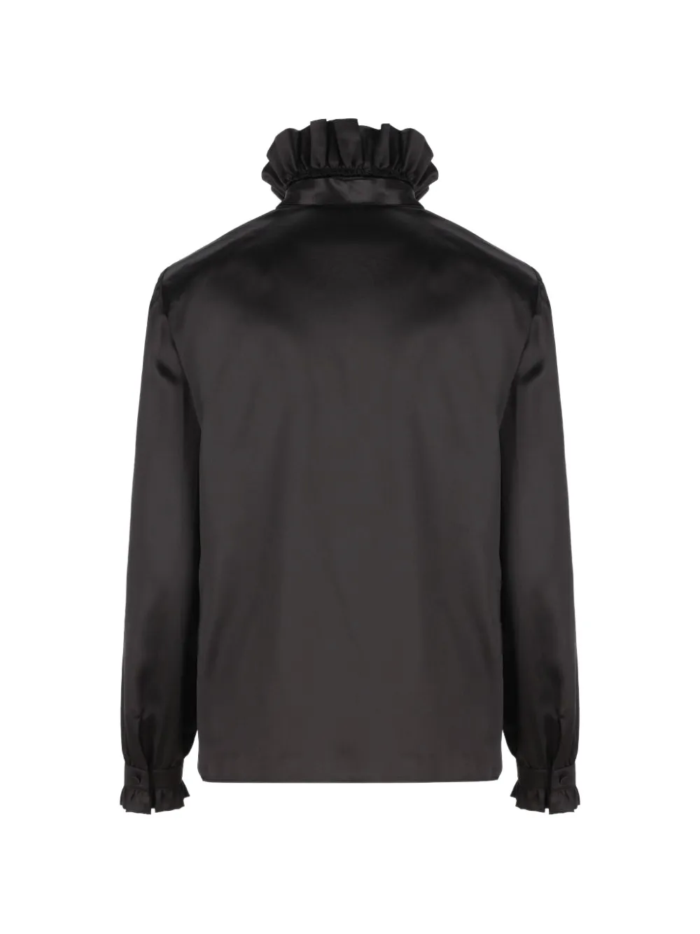 Gucci Zijden-satijnen blouse met strik Zwart