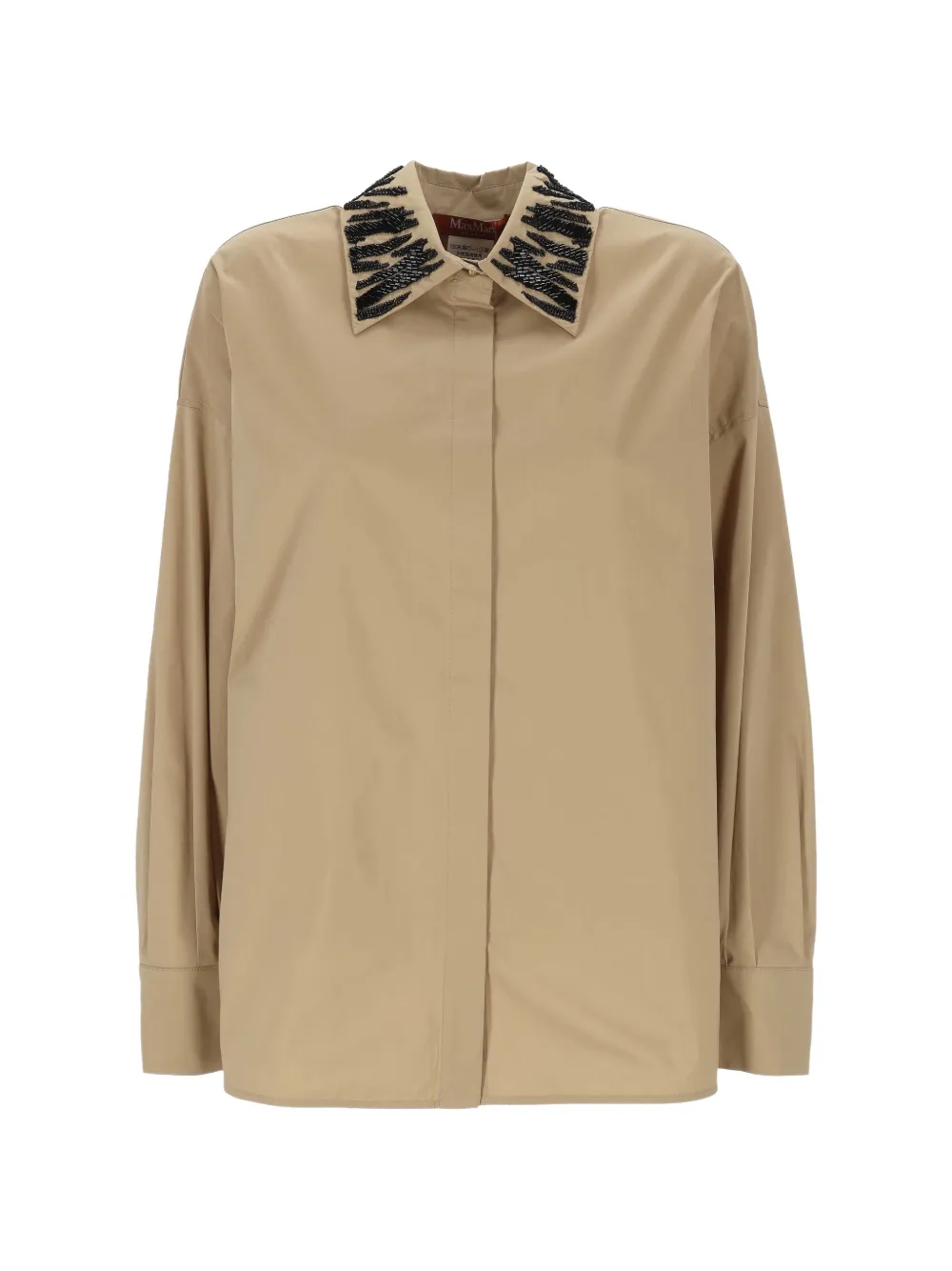 Max Mara bead-embellished shirt - Nude