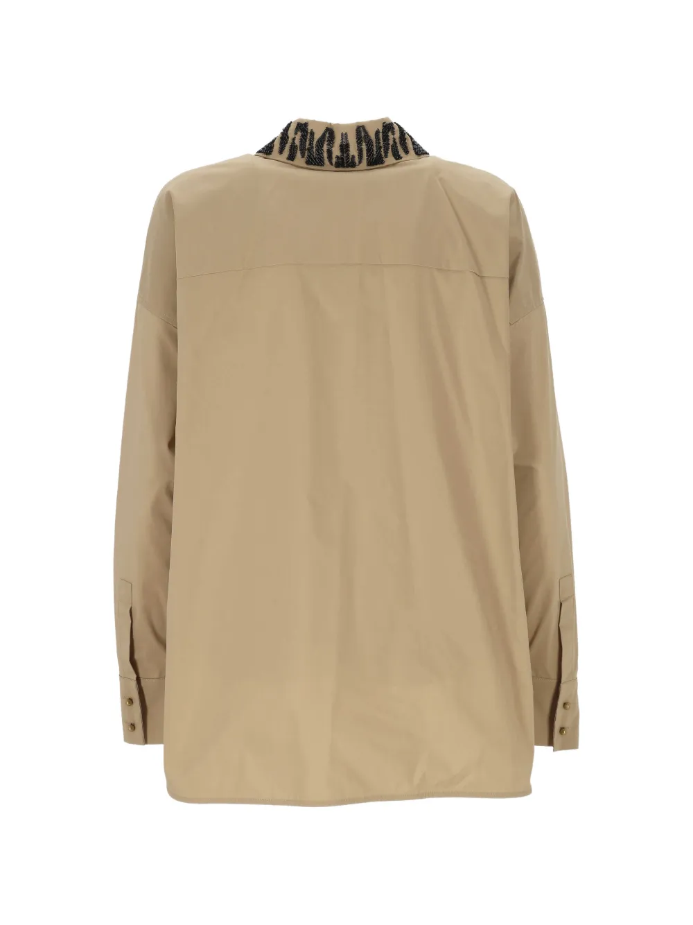 Max Mara bead-embellished shirt Beige