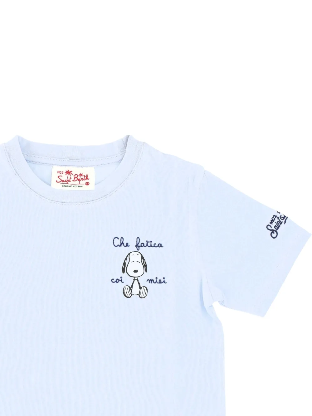 MC2 Saint Barth Kids x Snoopy Portofino T-shirt Blauw
