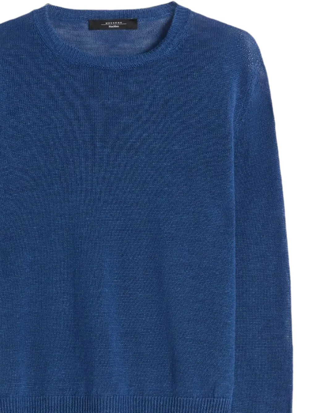 Weekend Max Mara linen yarn jumper ocean Blauw