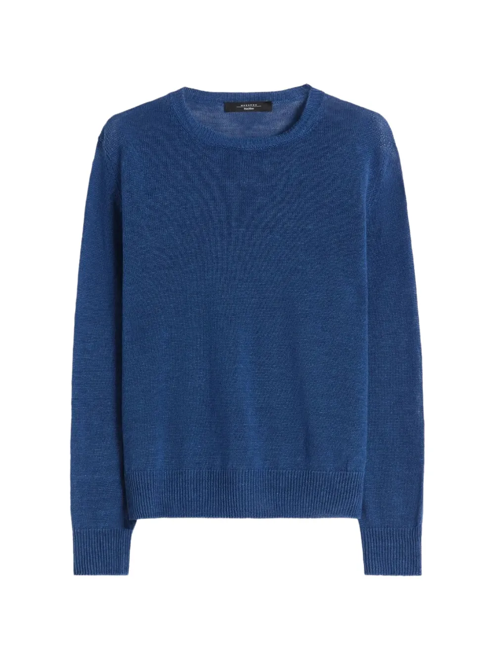 Weekend Max Mara linen yarn jumper ocean Blauw