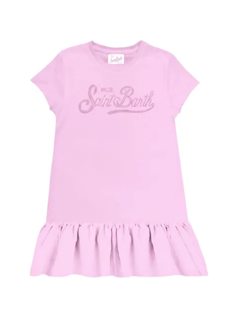 MC2 Saint Barth Kids Abbey strass-embellished ruffled dress