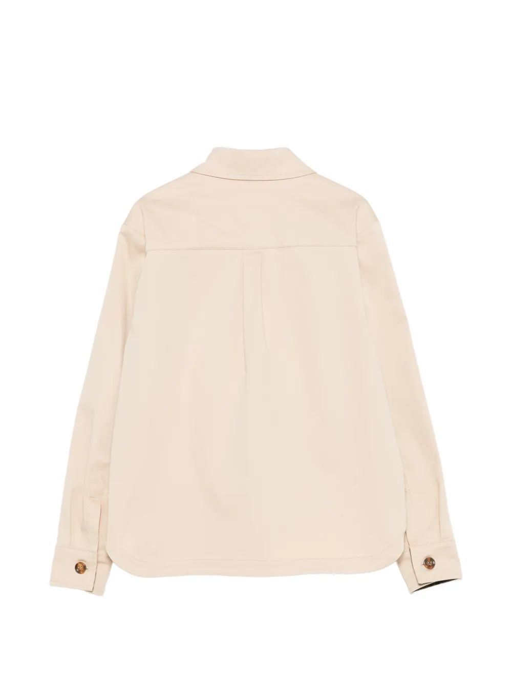 Fendi Kids logo-embroidered FF-motif jacket Beige