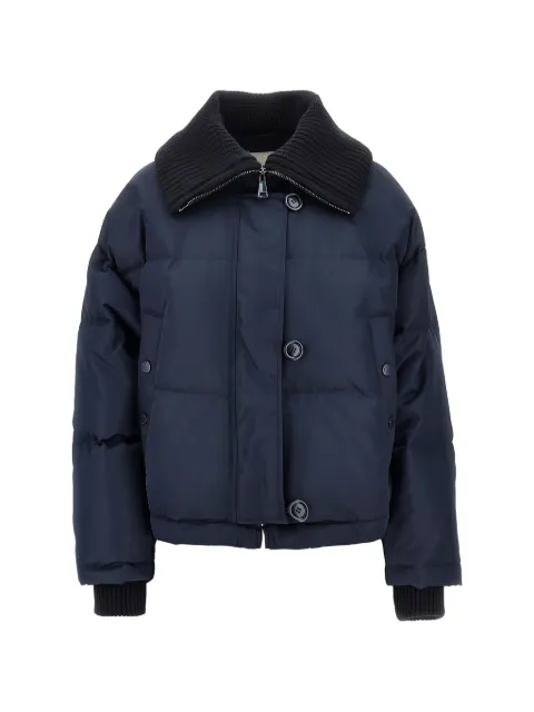 Weekend Max Mara water-repellent technical twill down jacket - navy