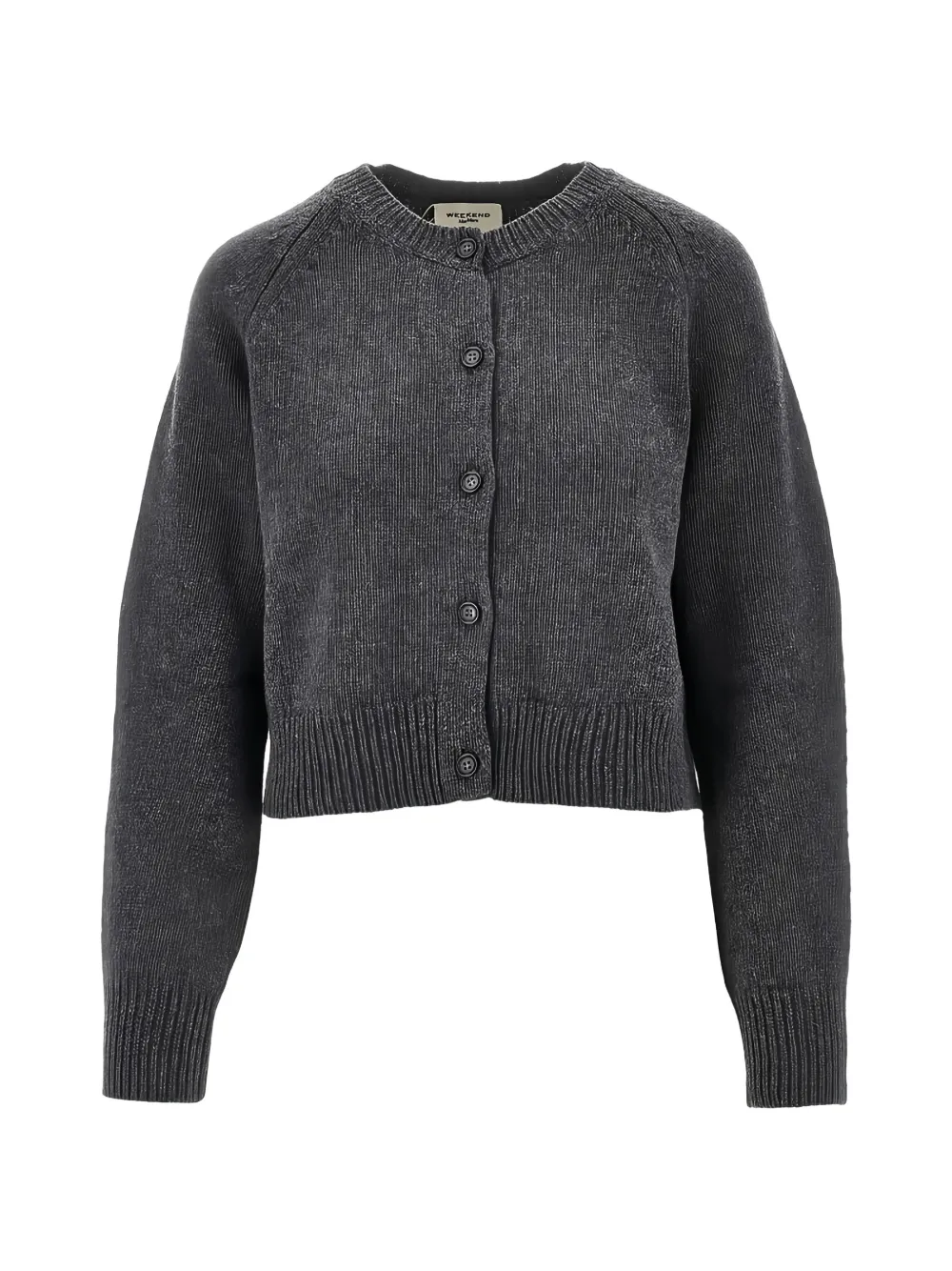 Weekend Max Mara fine-knit button-up cardigan - Grigio