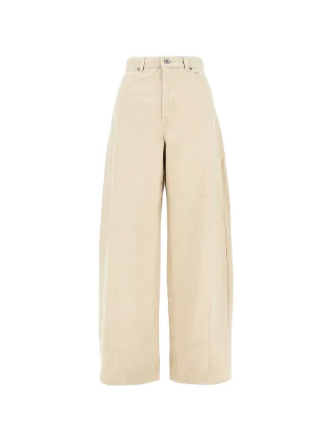 Weekend Max Mara cotton drill trousers - ivory
